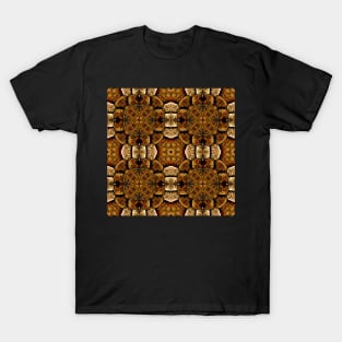 Brown Snakeskin Texture Artistic Pattern Number 3 T-Shirt